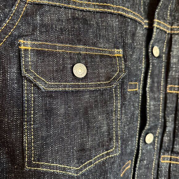 Pure Blue Japan 6111 "Double Slub" 16oz Type II Denim Jacket (4) - Picture 2 of 5